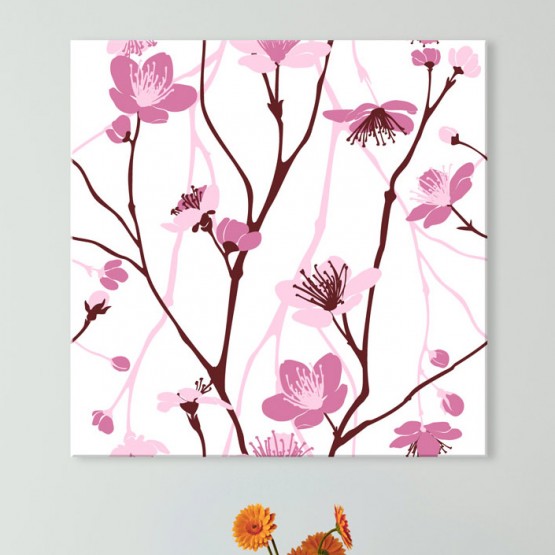 Tableau Fleurs de Cerisier Roses