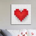 Tableau Coeur en Lego