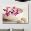 Tableau Zen Orchidées et Galets