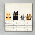 Tableau Chats sur le Mur