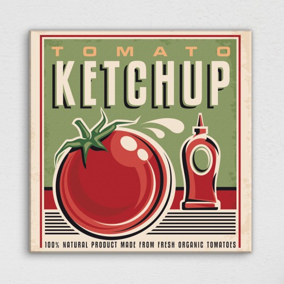Tableau Vintage Tomato Ketchup