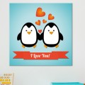 Tableau Couple Pingouins