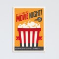 Tableau affiche de cinéma Pop Corn Movie Night - Oh Mon Tableau