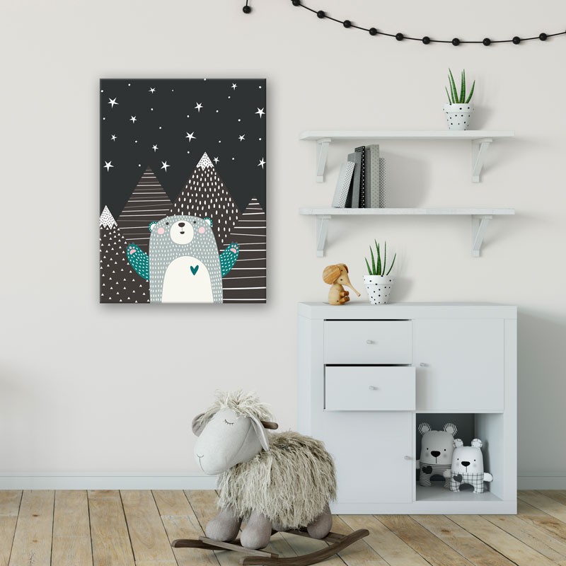 Tableau Ours Polaire Deco Chambre Enfant