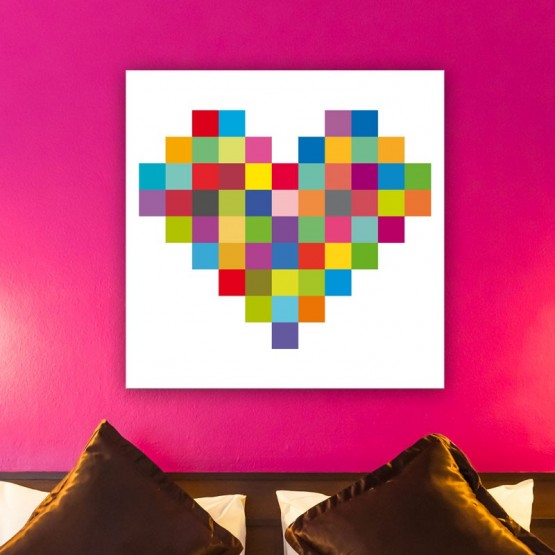 Tableau Coeur - Pixel Art
